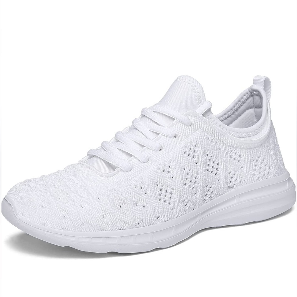 New Joomra 3D Woven White Comfortable Lightweight Gym Sneakers Women’s EU40 US9